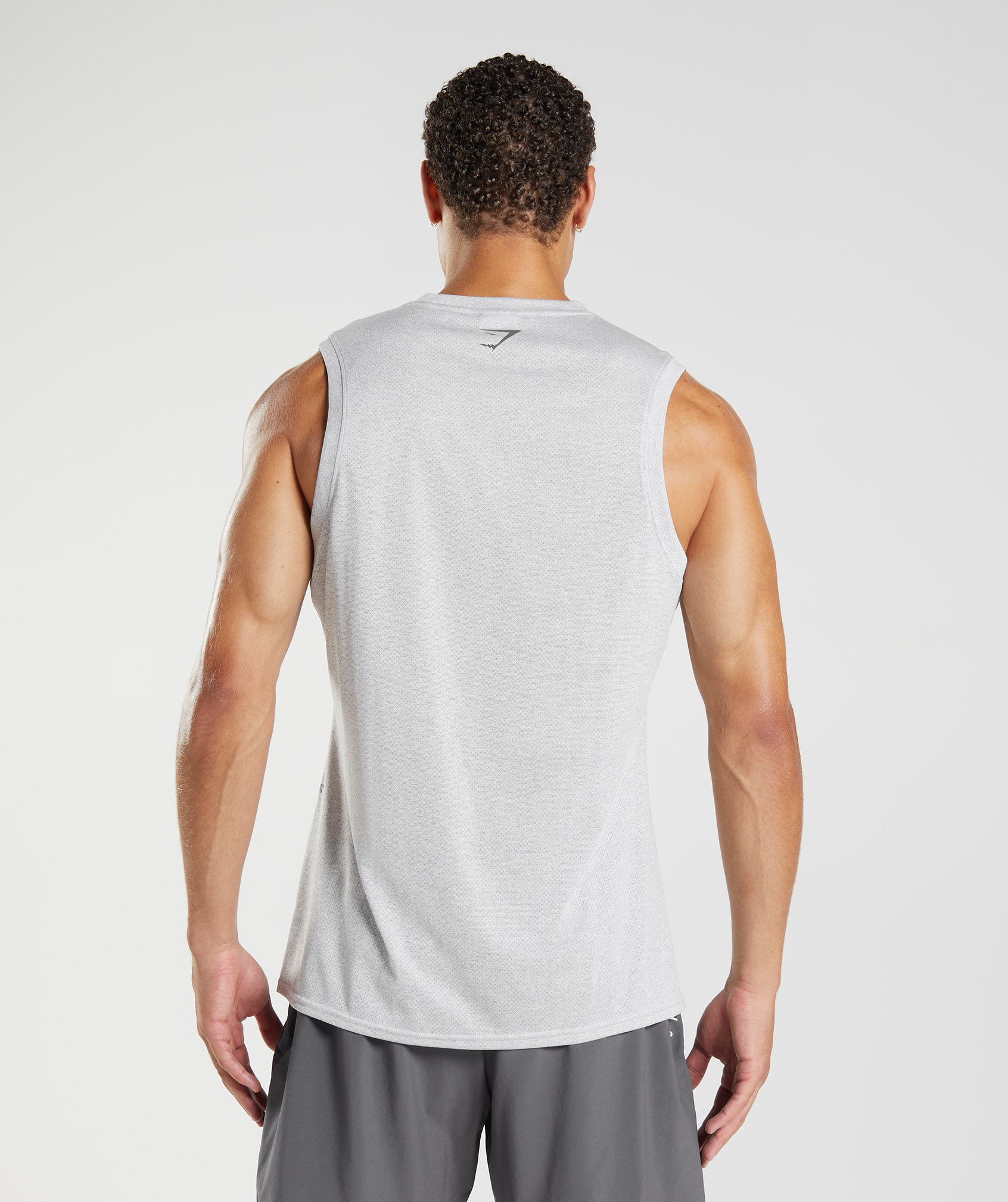 White / Grey Men's Gymshark Sport Tanks | ZOGWDH-862