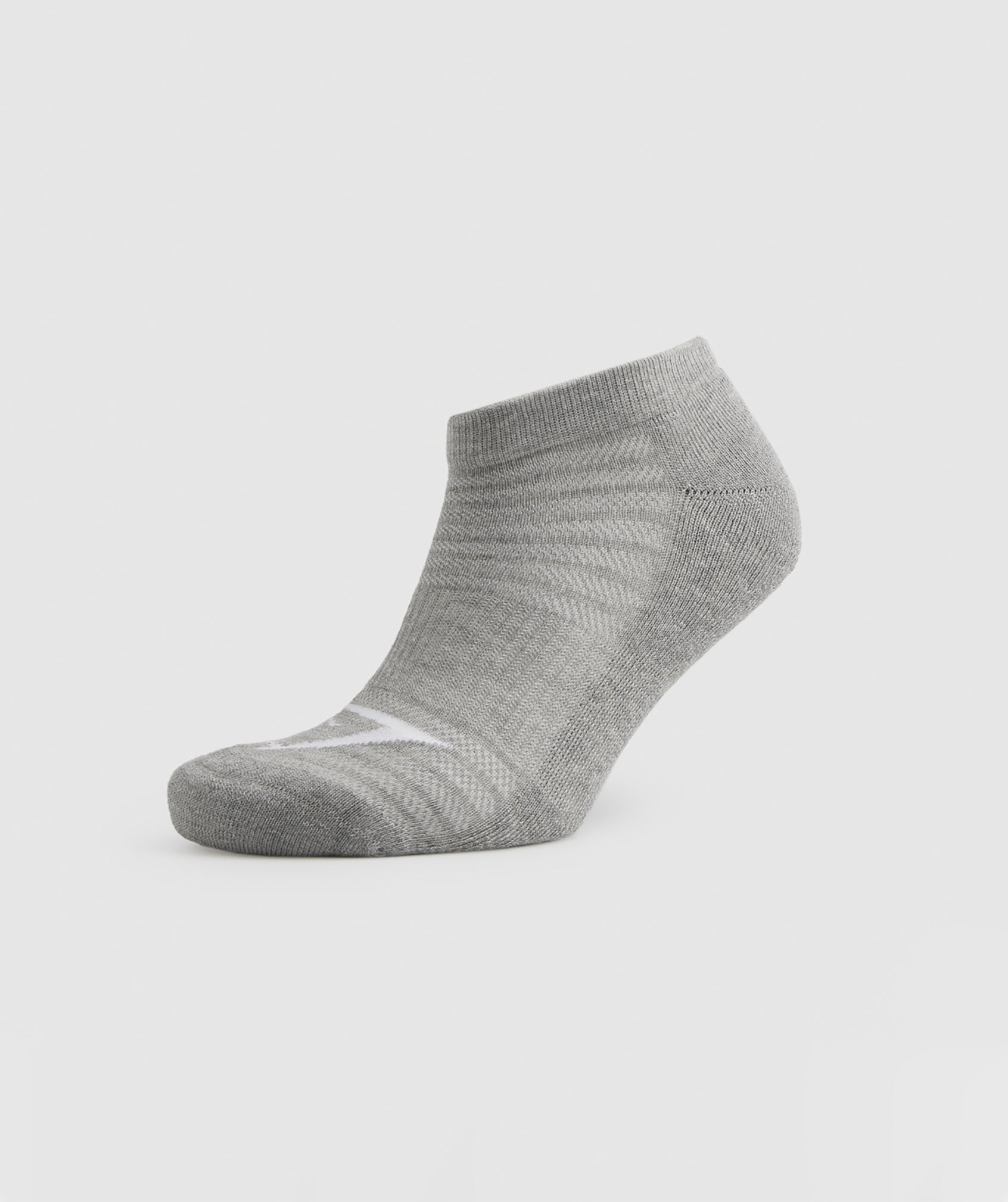 White / Light Grey / Black Men's Gymshark Ankle 3pk Socks | LVIKTO-328