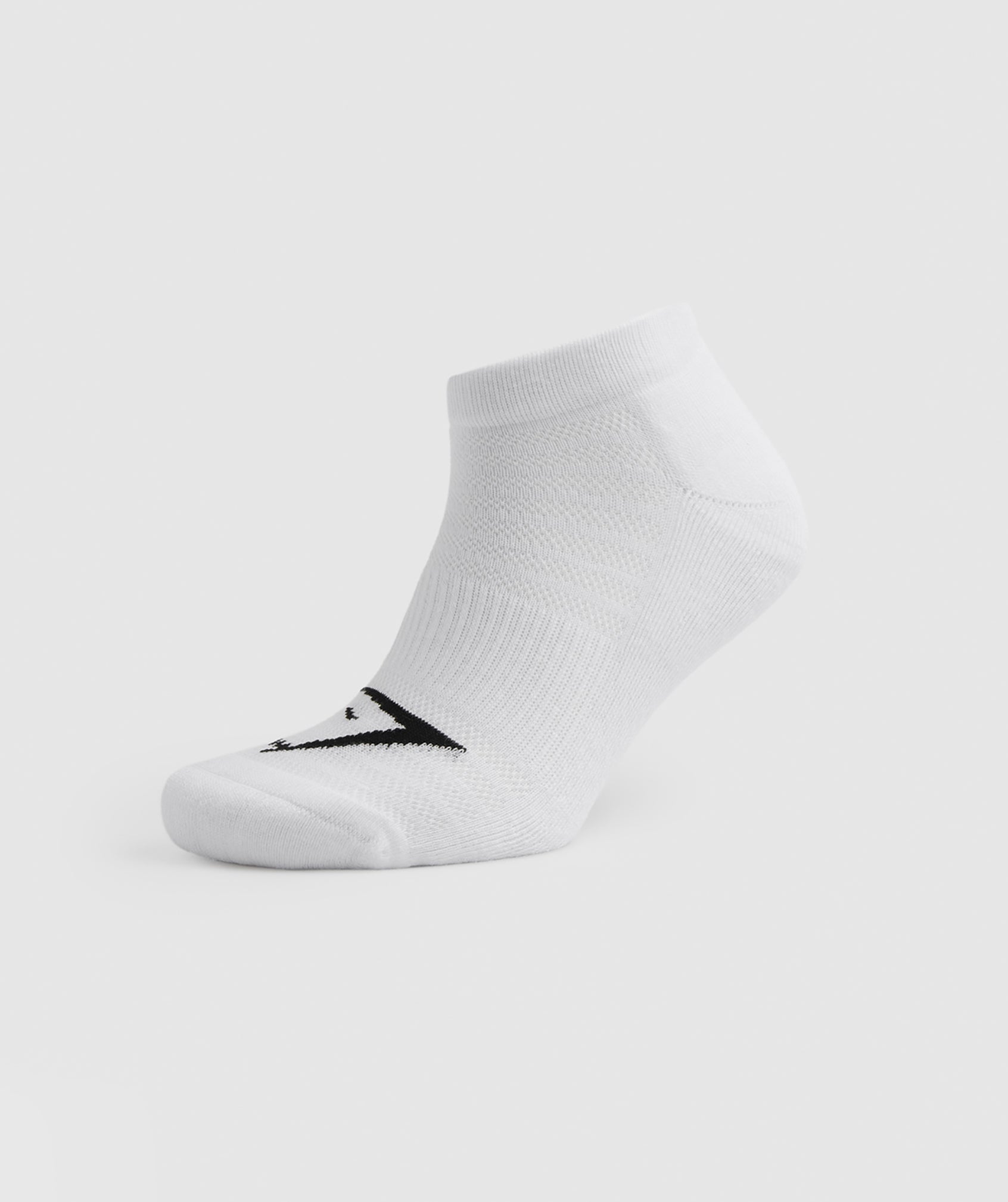 White / Light Grey / Black Men's Gymshark Ankle 3pk Socks | LVIKTO-328