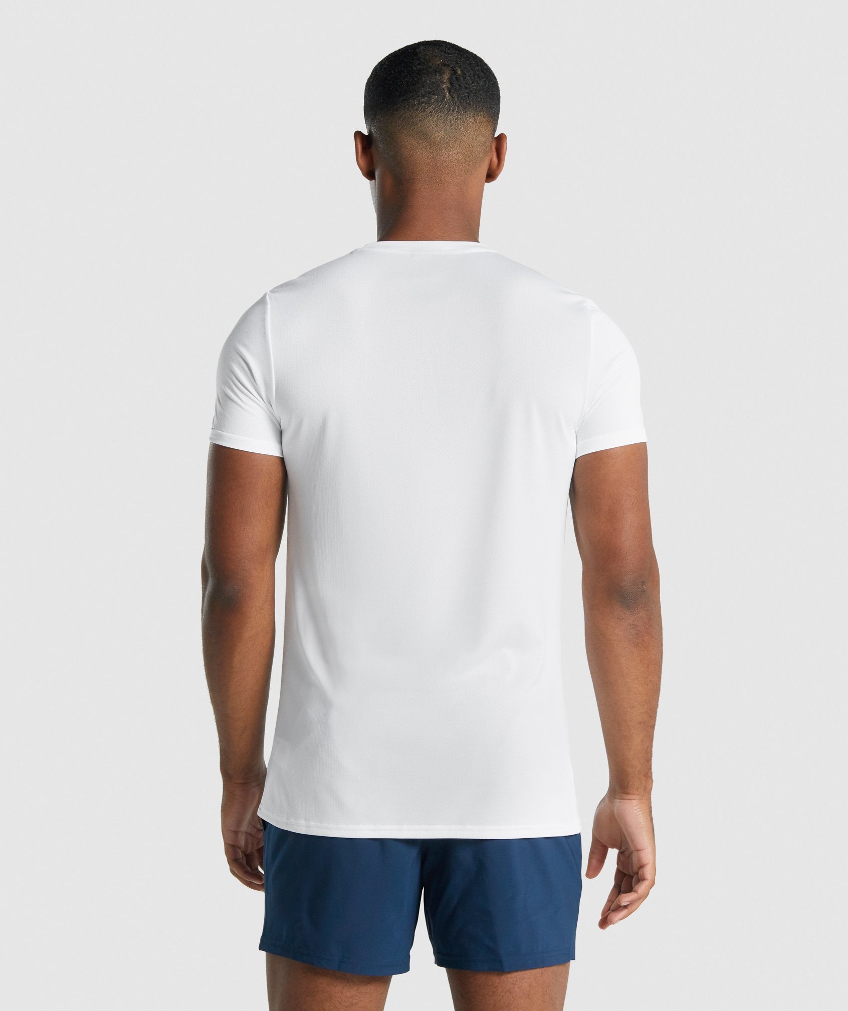 White Men's Gymshark Arrival Graphic T Shirts | EJZTHY-065