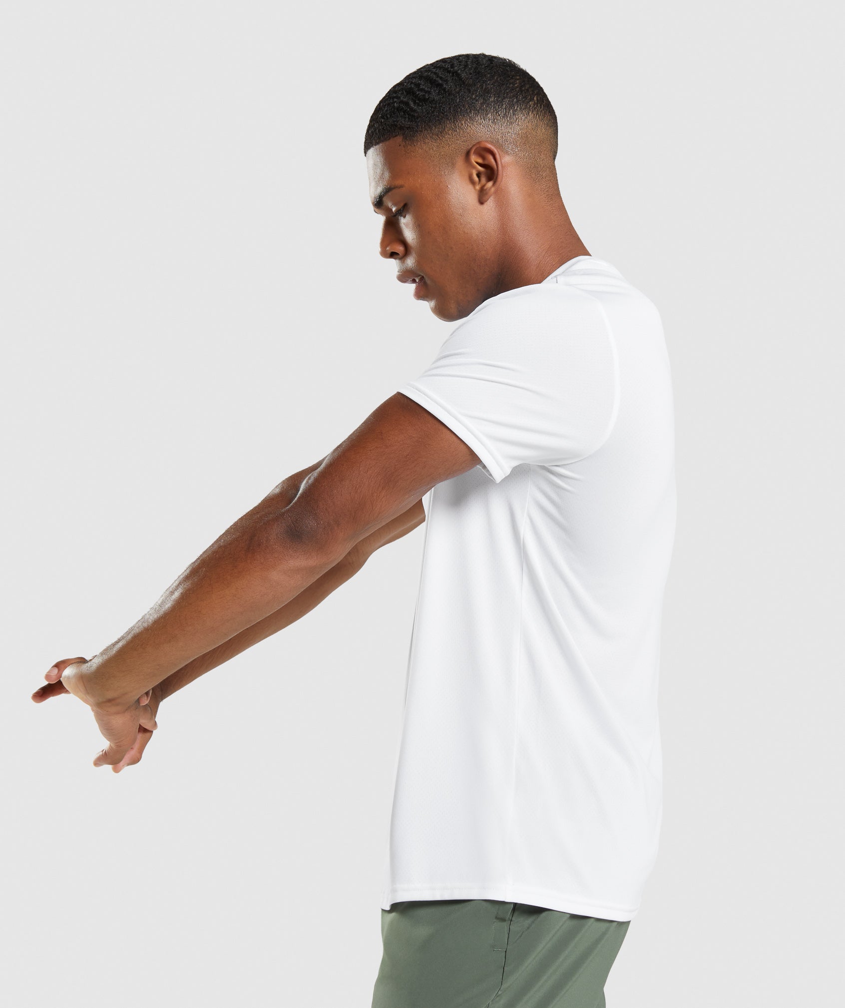 White Men's Gymshark Arrival Regular Fit T Shirts | GQDMVX-710