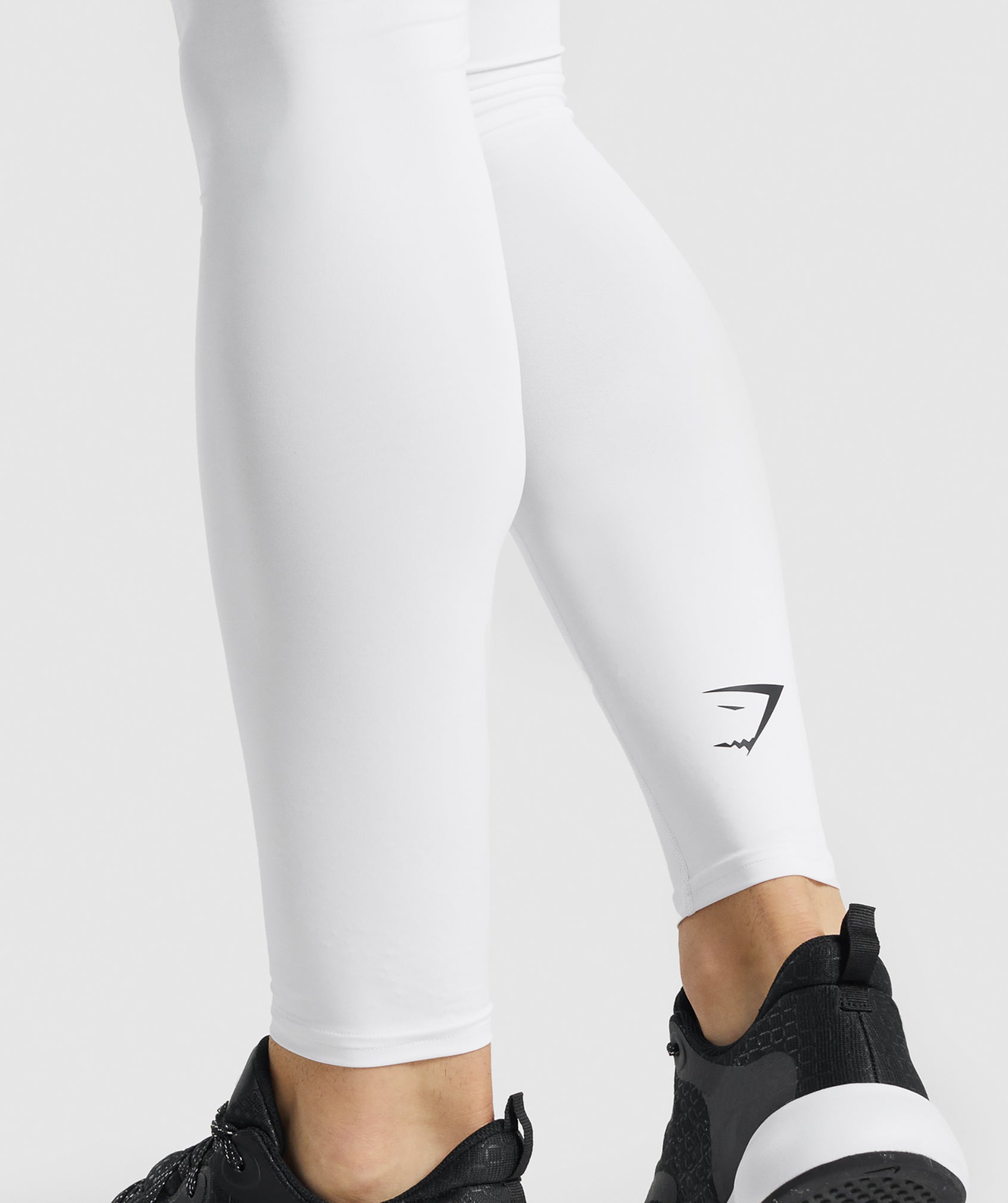 White Men's Gymshark Element Baselayer Leggings | XAIHVU-048