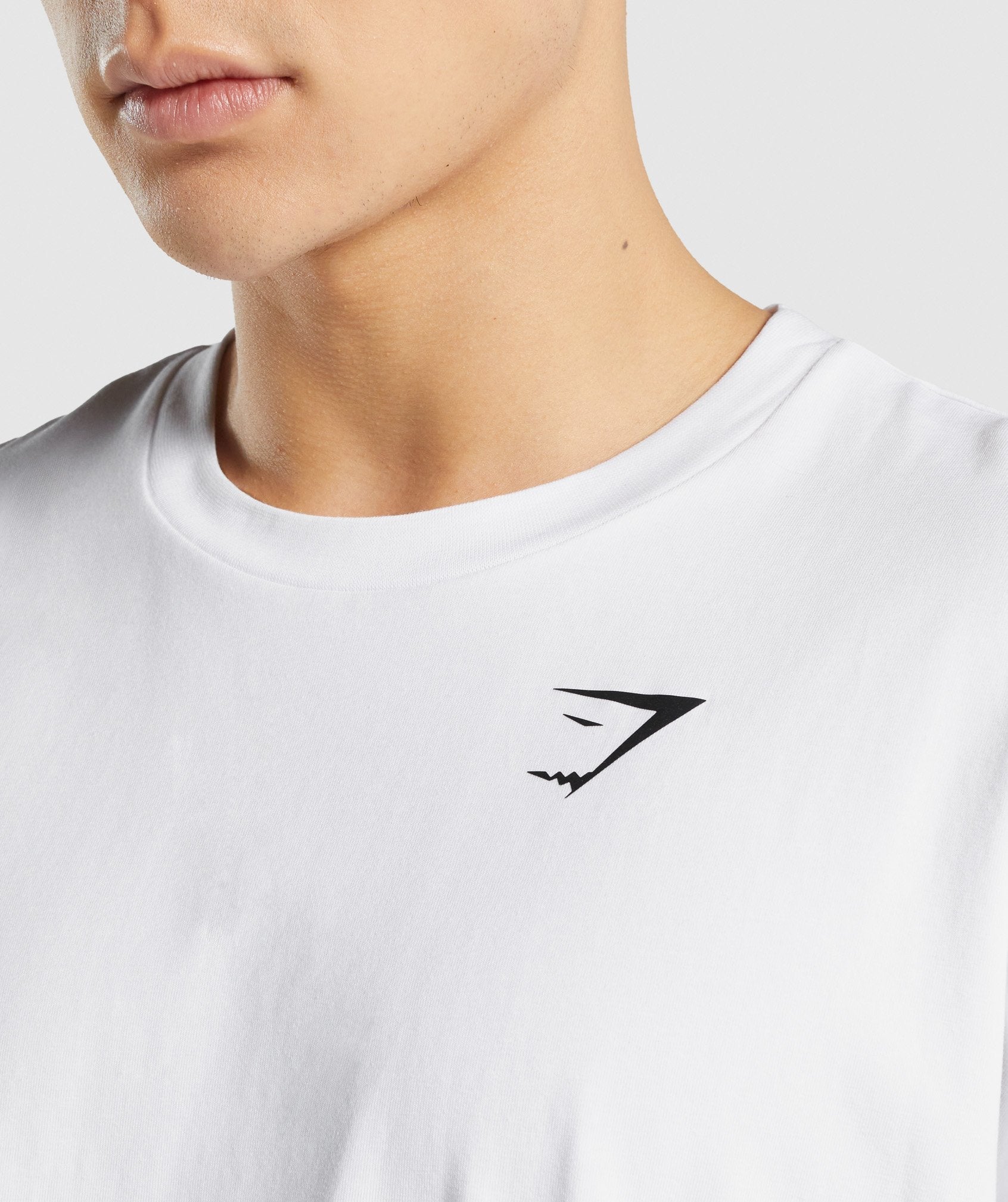 White Men's Gymshark Essential Oversized T Shirts | ALHWMT-683