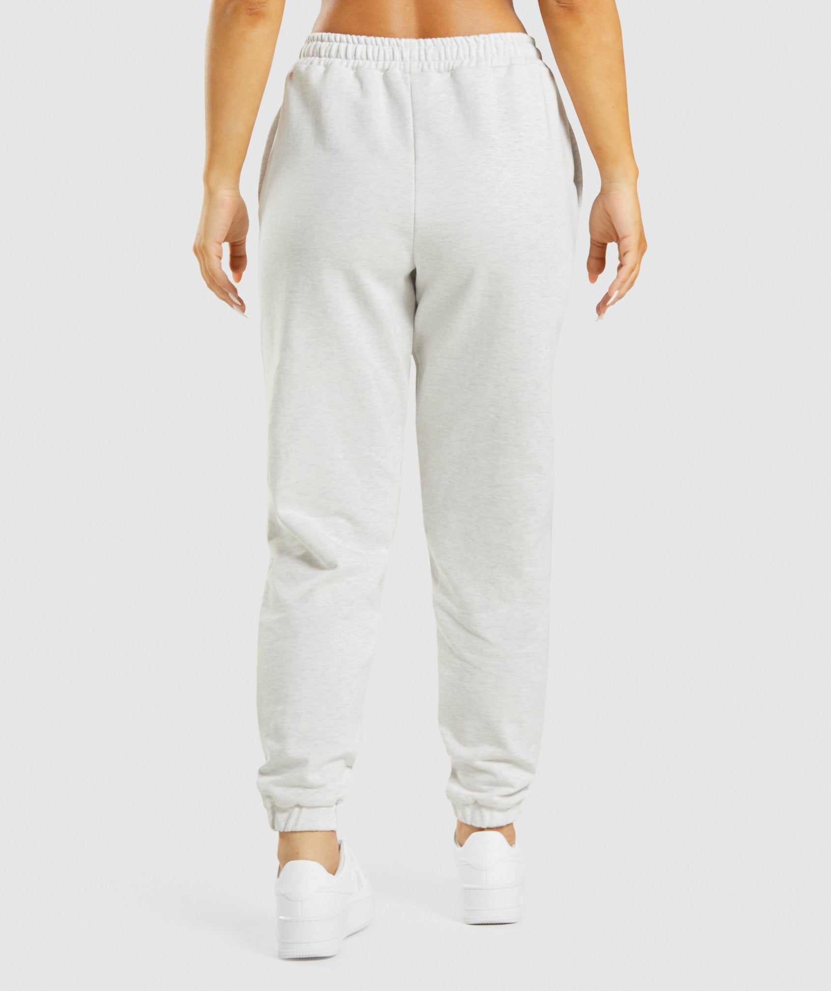 White Women's Gymshark Rest Day Sweats Jogger | HWUYIF-456