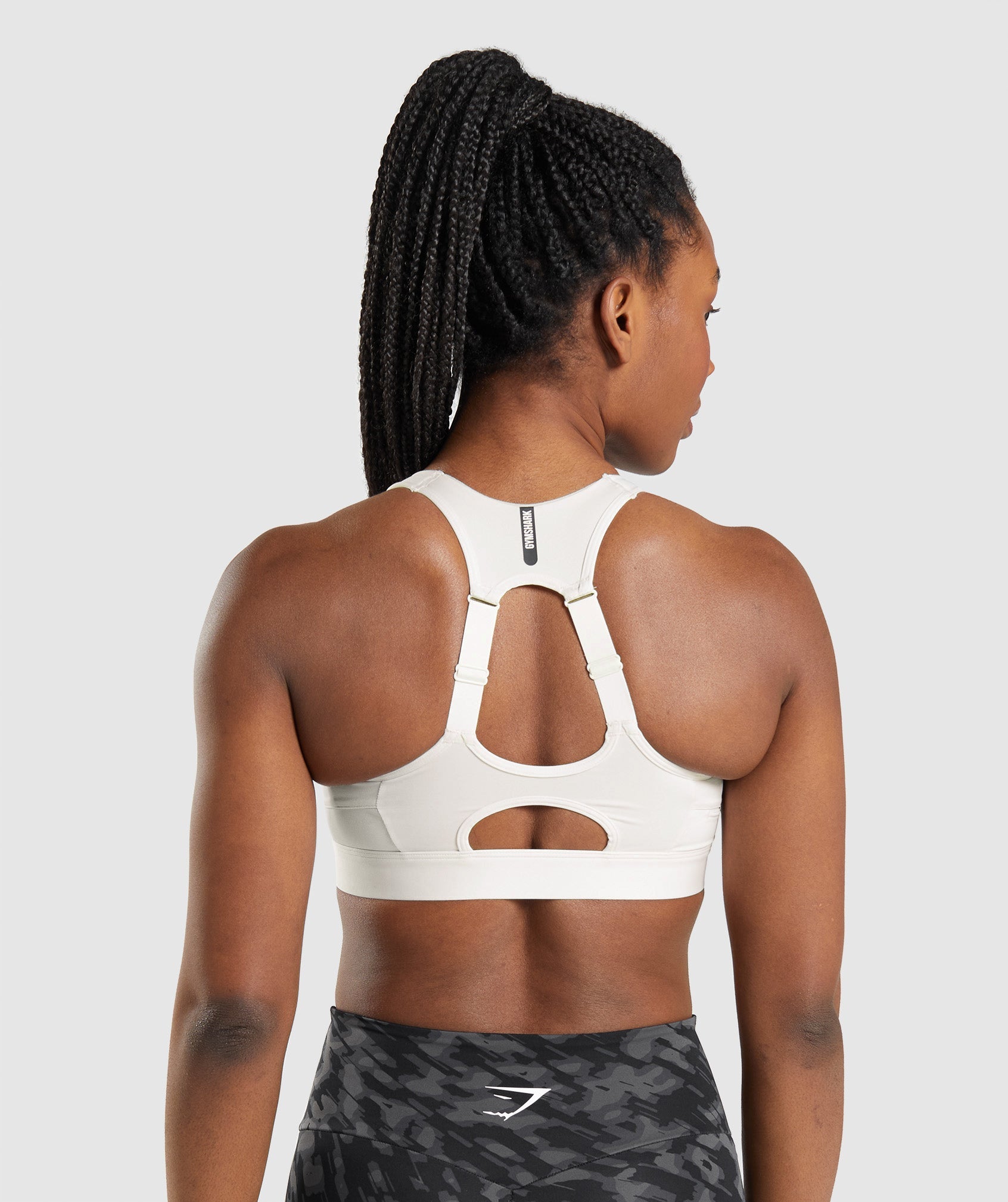 White Women's Gymshark Speed Sports Bra | KOXQYA-235