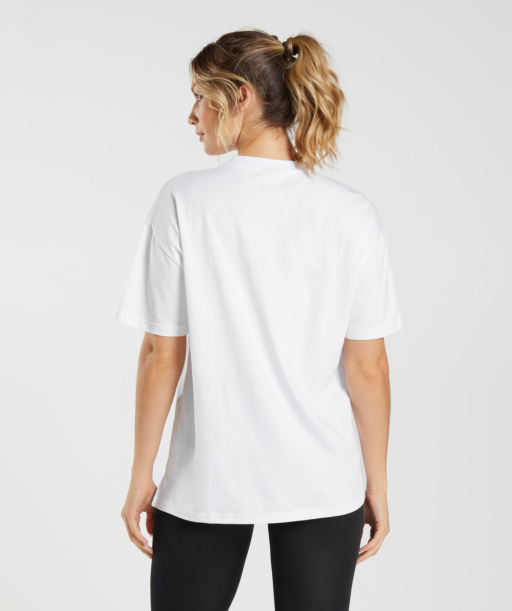 White Women's Gymshark Training Oversized T Shirts | UPFKIA-981