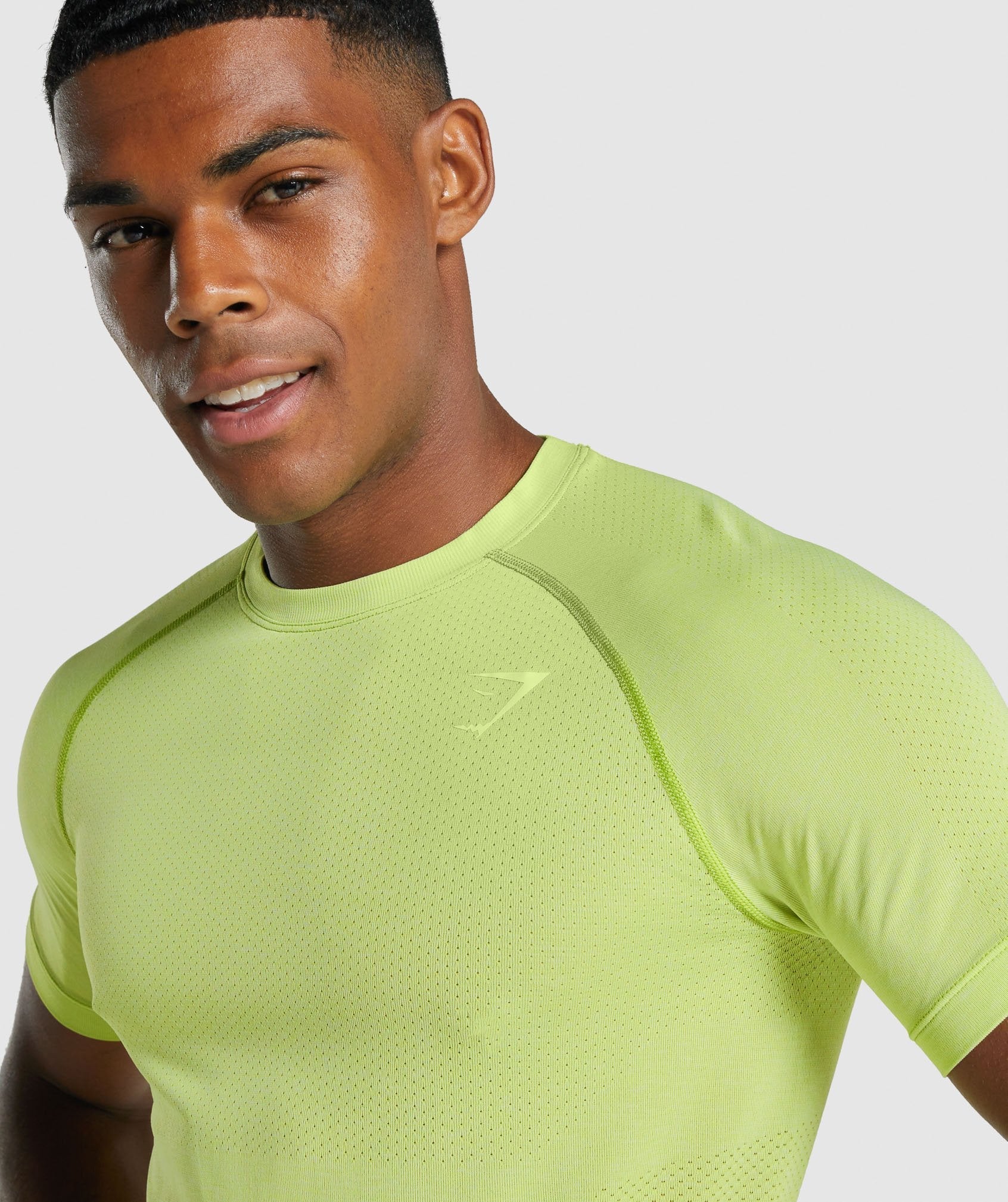 Yellow Men's Gymshark Vital Light seamless T Shirts | TCBHKD-294