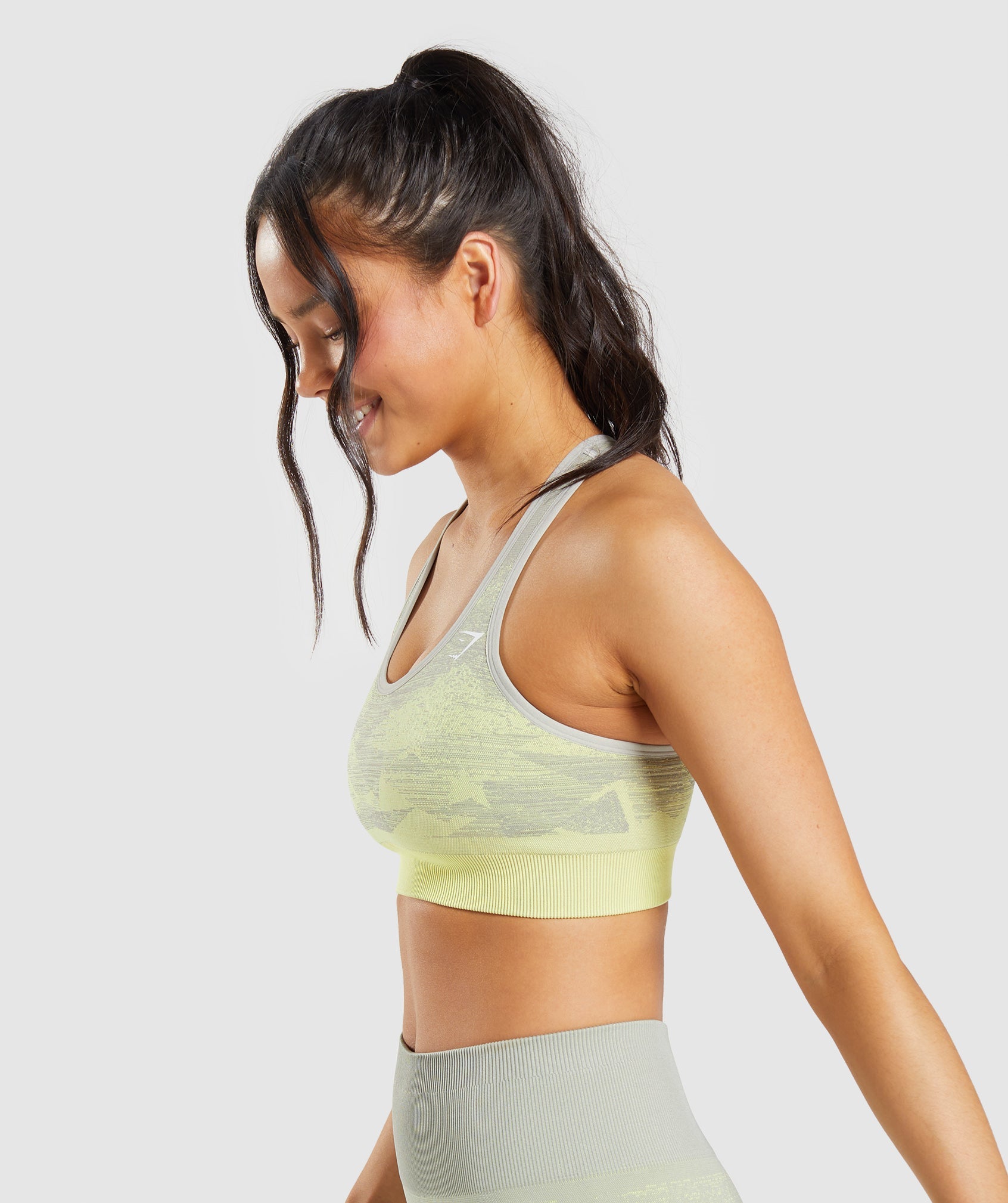 Yellow Women's Gymshark Adapt Ombre Seamless Sports Bra | GVOLDZ-164