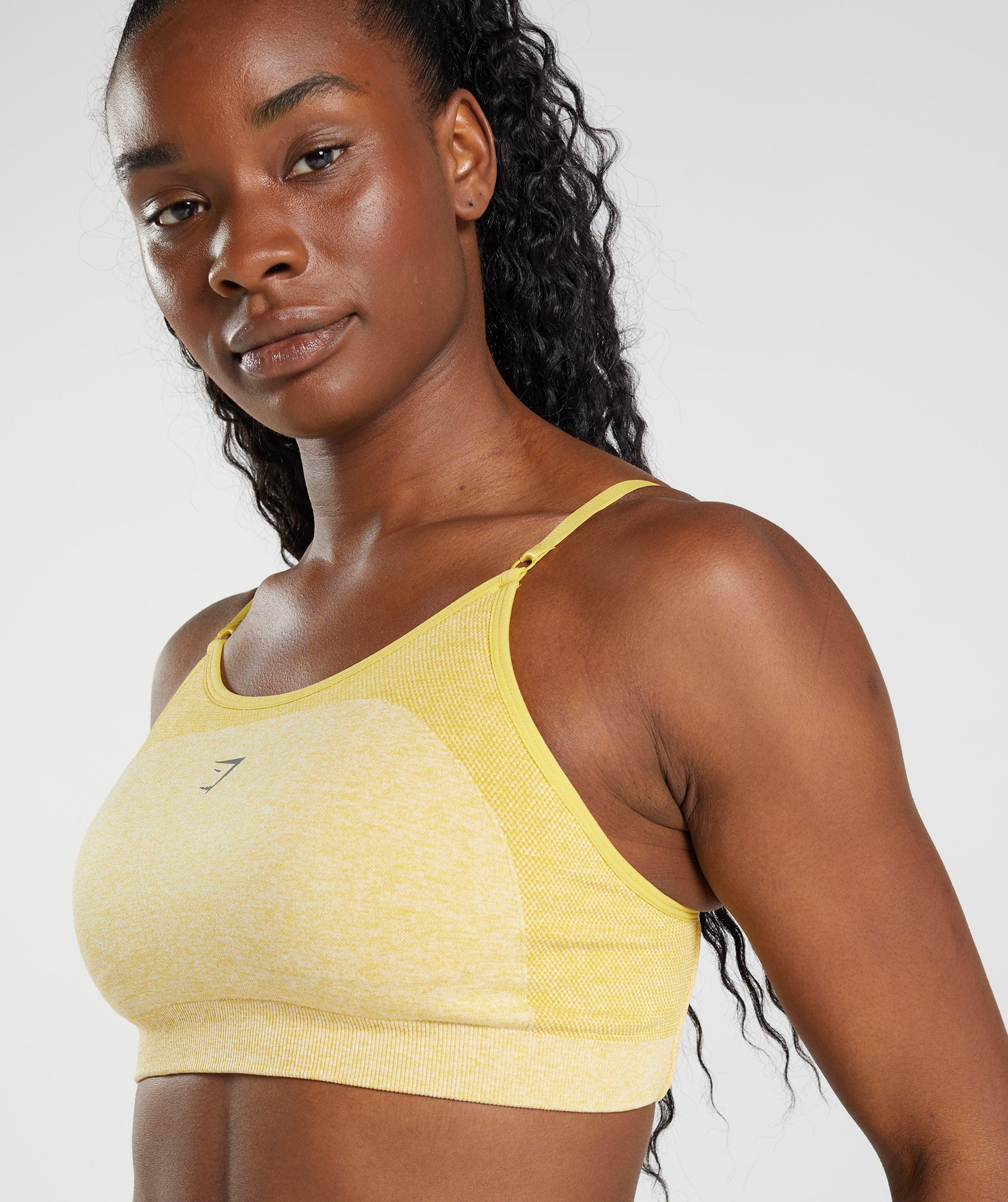 Yellow Women's Gymshark Flex Strappy Sports Bra | IKYOAX-176