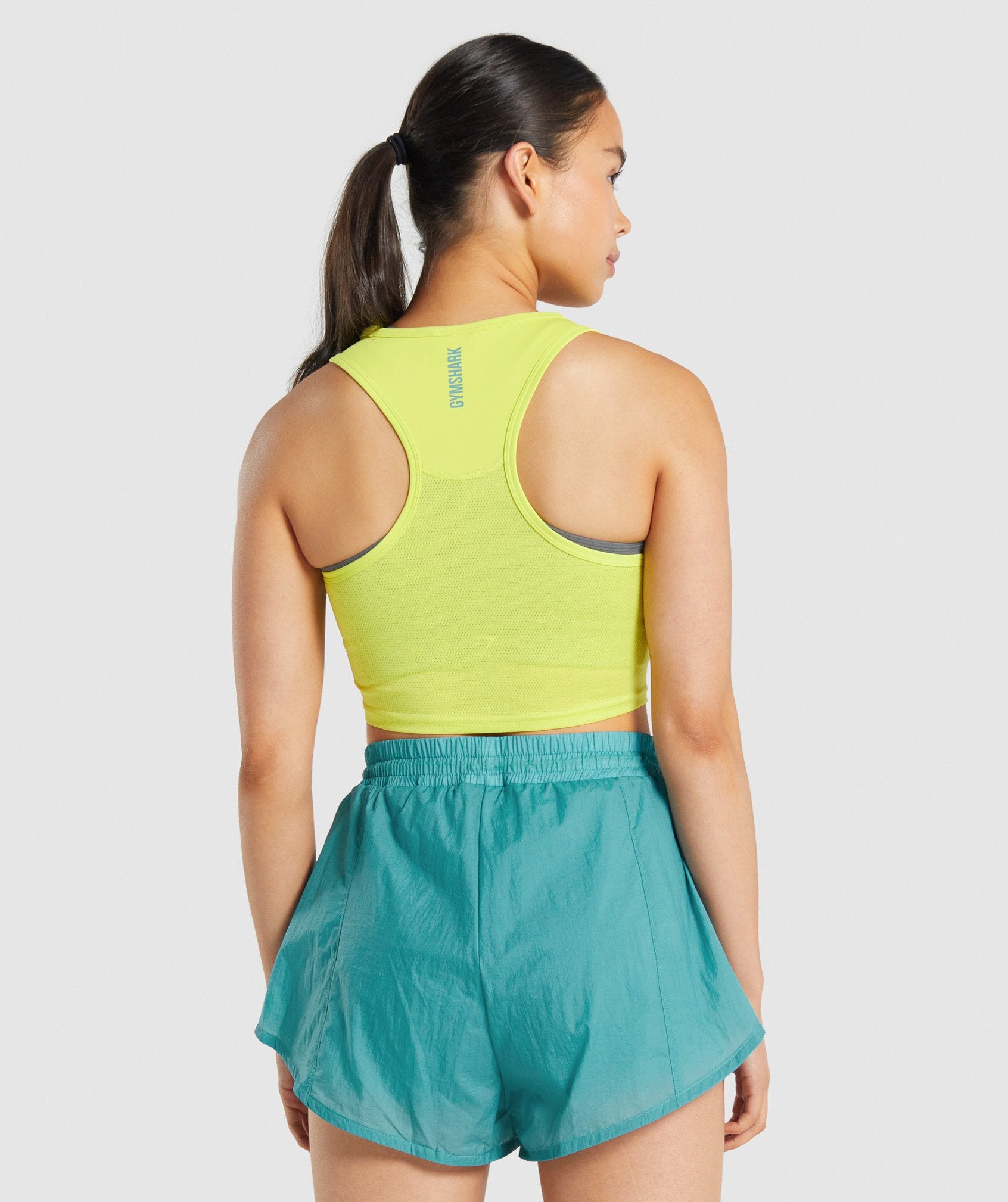 Yellow Women's Gymshark Pulse Crop Tanks | NPMVOK-250