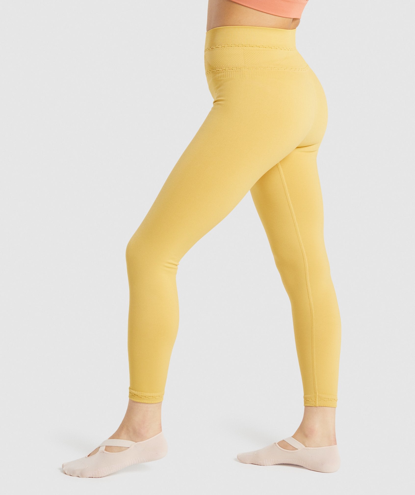 Yellow Women's Gymshark Studio Leggings | JYWQUV-701